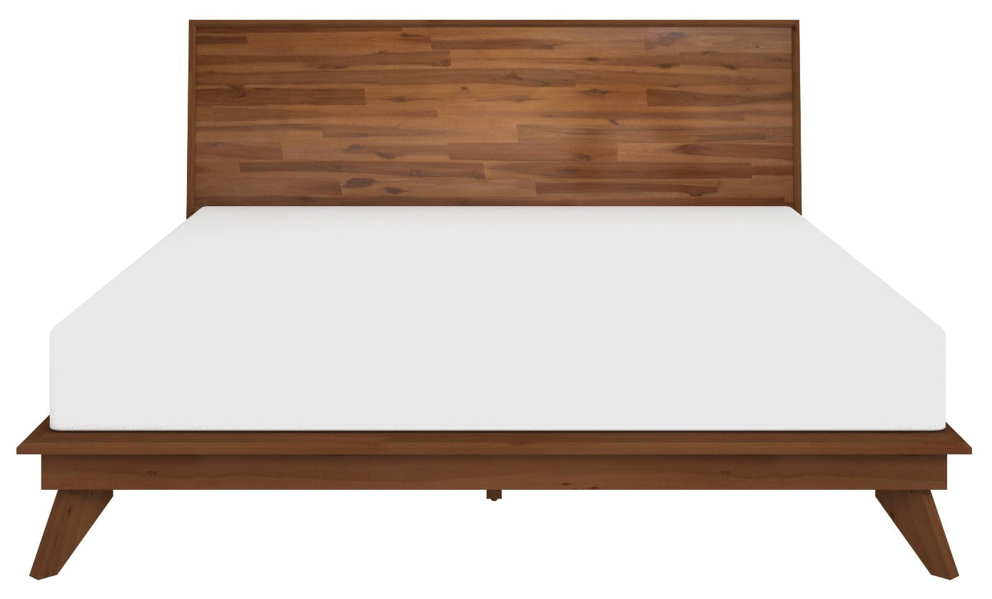 Denali Wood Platform Bed in Walnut Finish