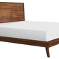 Denali Wood Platform Bed in Walnut Finish