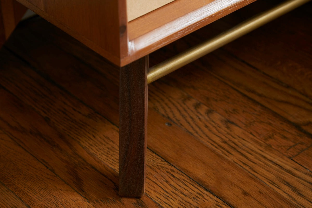 Denali 1-Drawer Nightstand Acacia Wood DNLI-3820