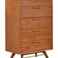 Denali 5 Drawer High Chest Acacia Wood