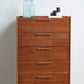 Denali 5 Drawer High Chest Acacia Wood