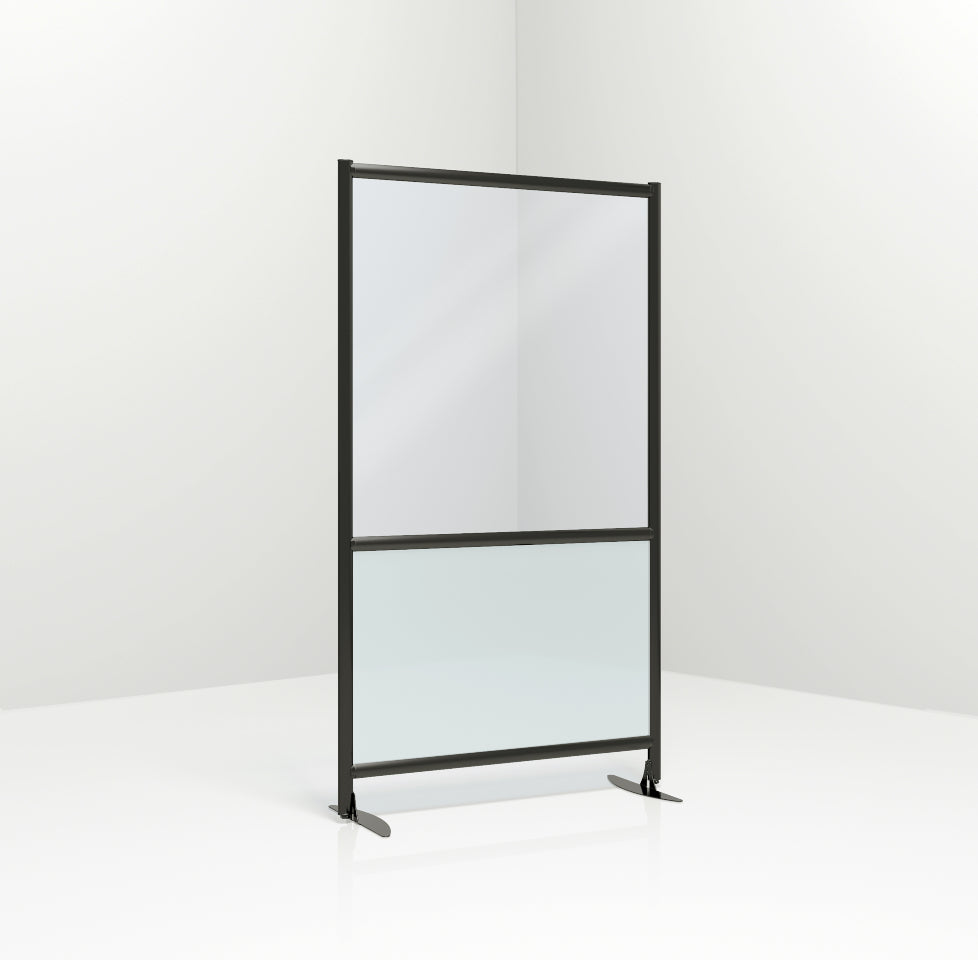 Duplex Wall Room Divider Modular Panels | Clear & Frosted Acrylic