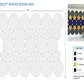 EchoDeco 90%  Artistic Acoustic Wall Tiles Circle Shape 12"and 24"