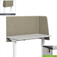 EchoWrap Desk Dividers Acoustic Privacy L Panels Oat Color 18"H