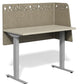 EchoWrap Desk Dividers Acoustic Privacy L Panels Oat Color 18"H