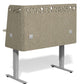 EchoWrap Desk Dividers Acoustic Privacy L Panels Oat Color 18"H