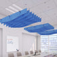 Echodeco 3/8" Acoustic Ceiling Baffles Wave Design 48-96"W