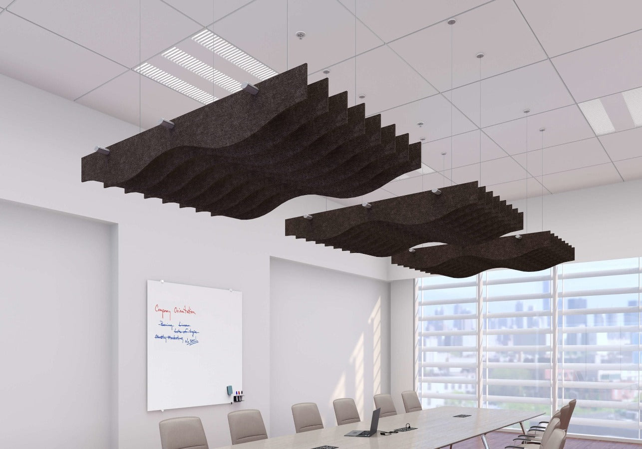 Echodeco Acoustic Ceiling Baffles 3/8" Thickness 60"W x 48"D - egyr desk