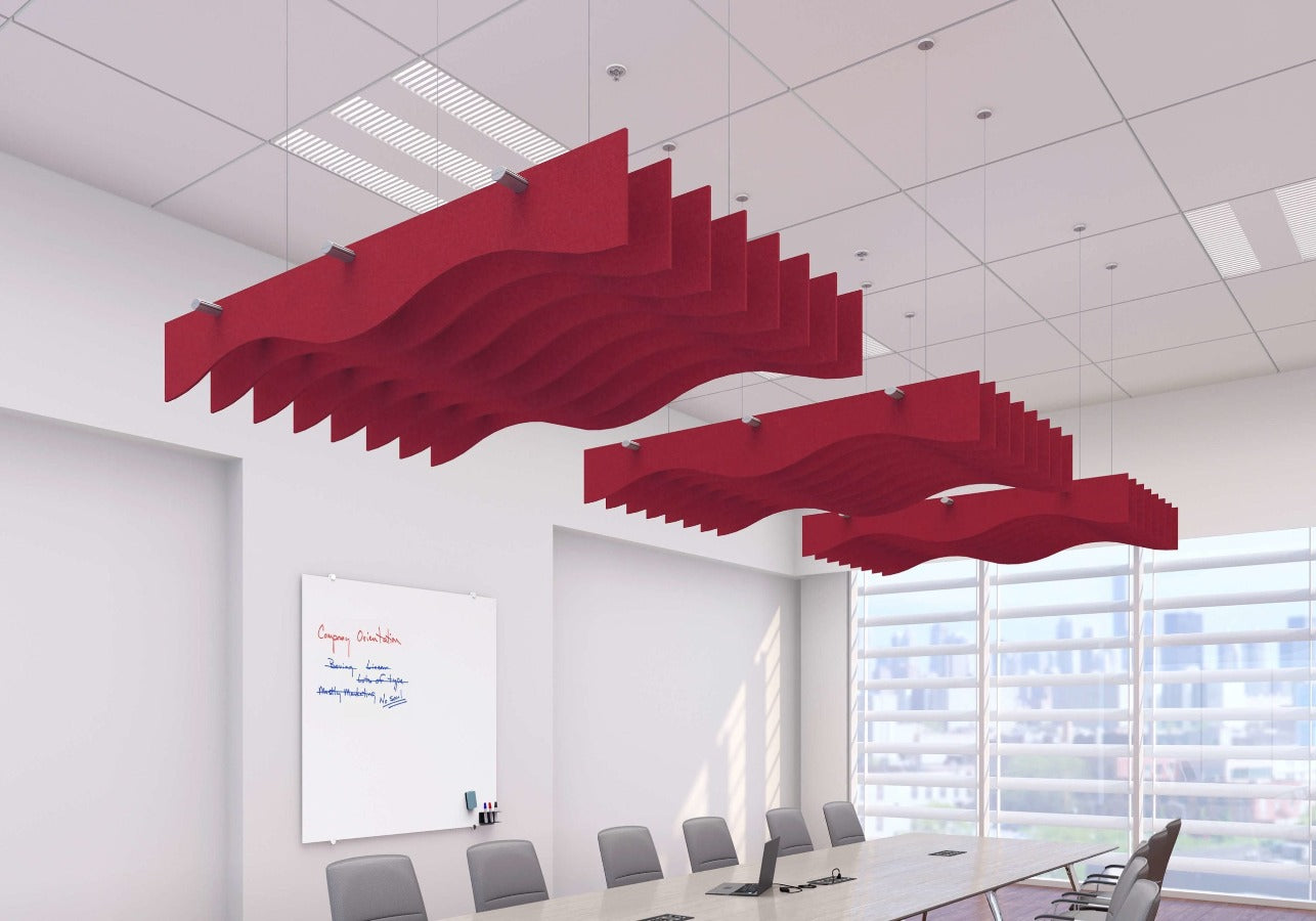 Echodeco Acoustic Ceiling Baffles 3/8" Thickness 60"W x 48"D - egyr desk
