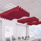 Echodeco 3/8" Acoustic Ceiling Baffles Wave Design 48-96"W