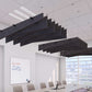 Echodeco 90% Acoustic Ceiling Baffles Wave Design 48-96"W