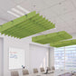 Echodeco 90% Acoustic Ceiling Baffles Wave Design 48-96"W