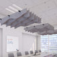 Echodeco 3/8" Acoustic Ceiling Baffles Wave Design 48-96"W