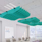 Echodeco Acoustic Ceiling Baffles 3/8" Thickness 60"W x 48"D - Egyr desk