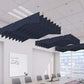 Echodeco 3/8" Acoustic Ceiling Baffles Wave Design 48-96"W