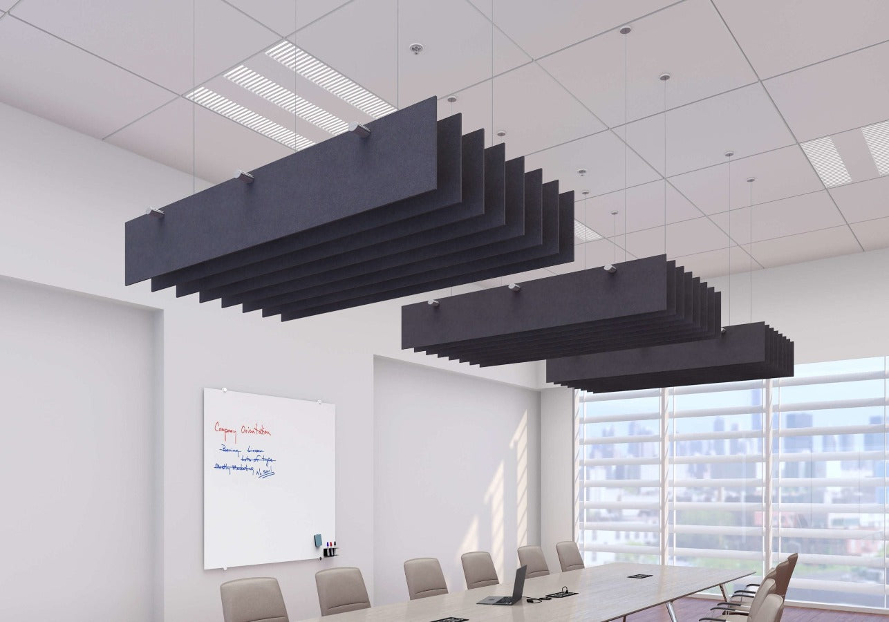 Echodeco Acoustic Ceiling Baffles 3/8" Thickness 48"W x 48"D - egyr desk