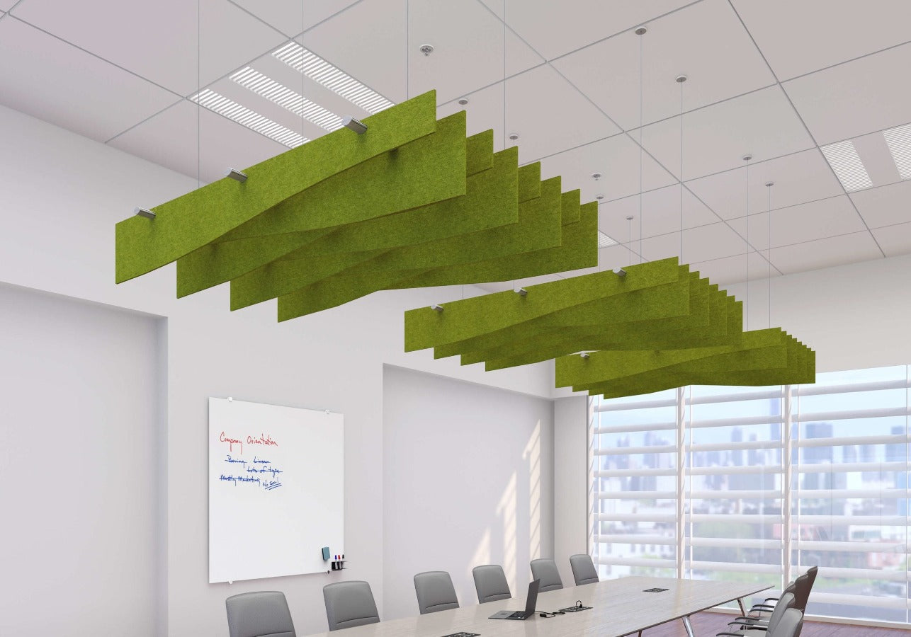 Echodeco Acoustic Ceiling Baffles 3/8" Thickness 60"W x 48"D - egyr desk
