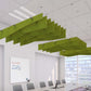 Echodeco 3/8" Acoustic Ceiling Baffles Wave Design 48-96"W