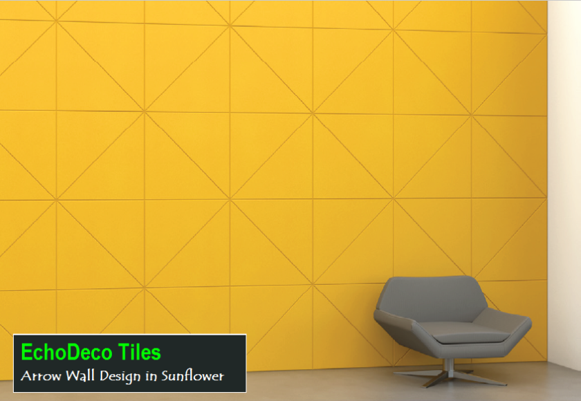 Echodeco Acoustic Wall Tiles  23.5"W x 23.5"H (Qty 8)