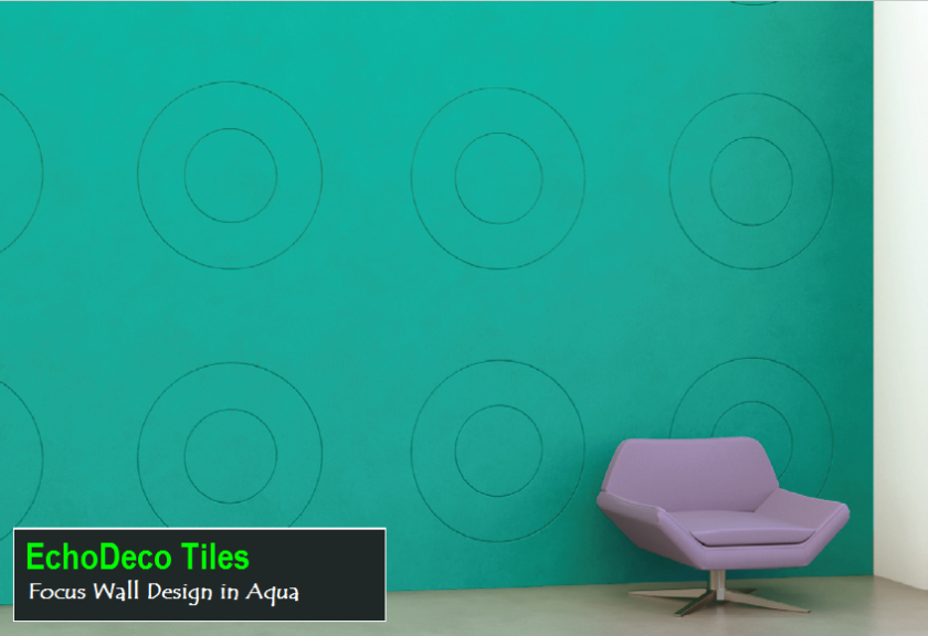 Echodeco Acoustic Wall Tiles  23.5"W x 23.5"H (Qty 8)
