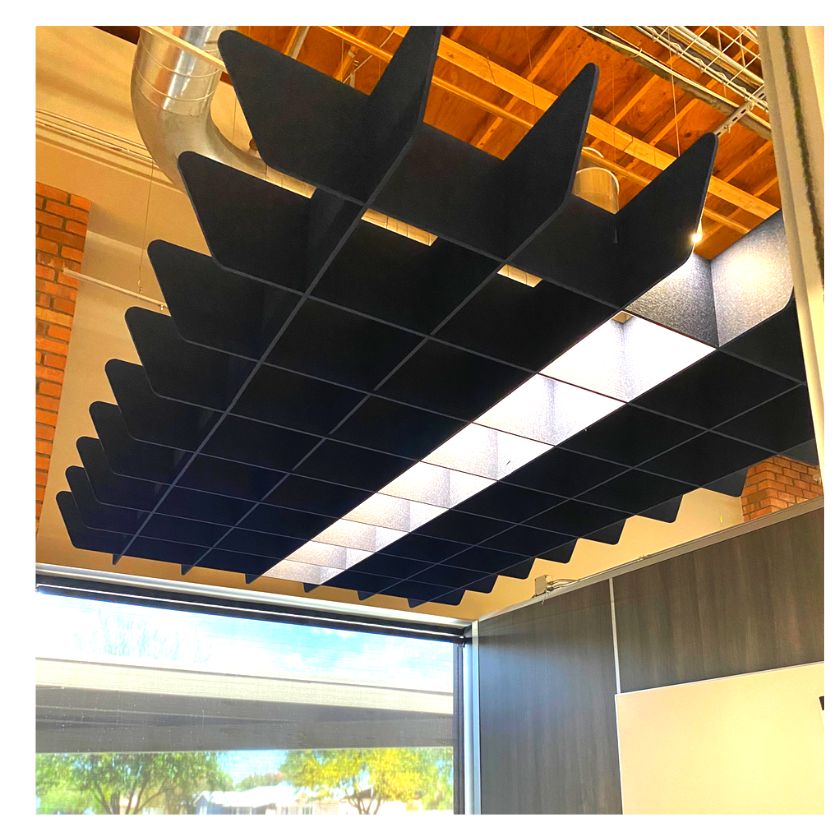 EchoDeco Acoustic Ceiling Grid Baffles  8-16 Feet Echoscape