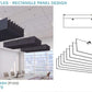 Echodeco 3/8" Acoustic Ceiling Baffles-Rectangle Design 48-96"W