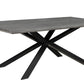 Geneva Large Dining Table in Grey 78 Inches