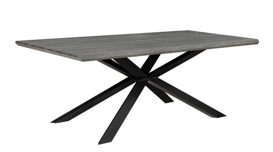 Geneva Large Dining Table in Grey 78 Inches