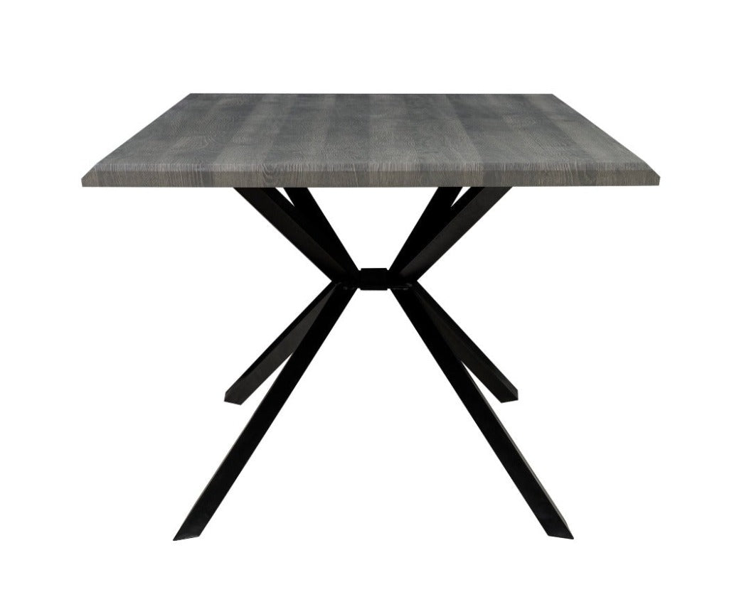 Geneva Large Dining Table in Grey 78 Inches
