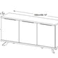 Geneva Sideboard 66 Inches in Grey