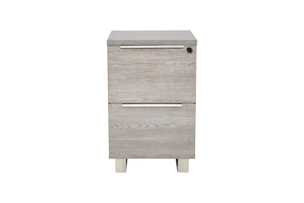 2-Drawer High Pedestal Cabinet in Grey K124-Grey