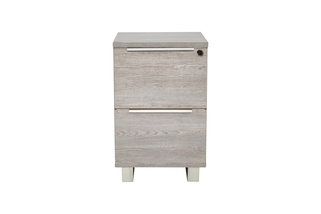 2-Drawer High Pedestal Cabinet in Grey K124-Grey