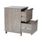 2-Drawer High Pedestal Cabinet in Grey K124-Grey