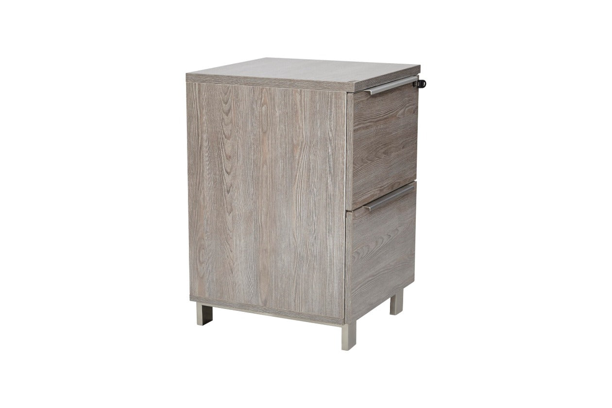 2-Drawer High Pedestal Cabinet in Grey K124-Grey