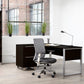 Kalmar Crescent Shape Desk 63" w/ USB and Power Outlets