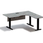 90 Degree Left Corner Standing Desk K6363SSL-Grey 63" 