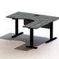 90 Degree Left Corner Standing Desk K6363SSL-Grey 63" 