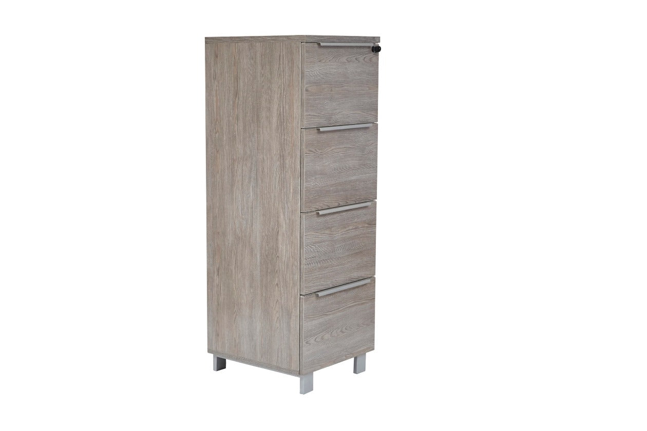 Kalmar 4-Drawer Filing Cabinet In Grey 19 x 53"