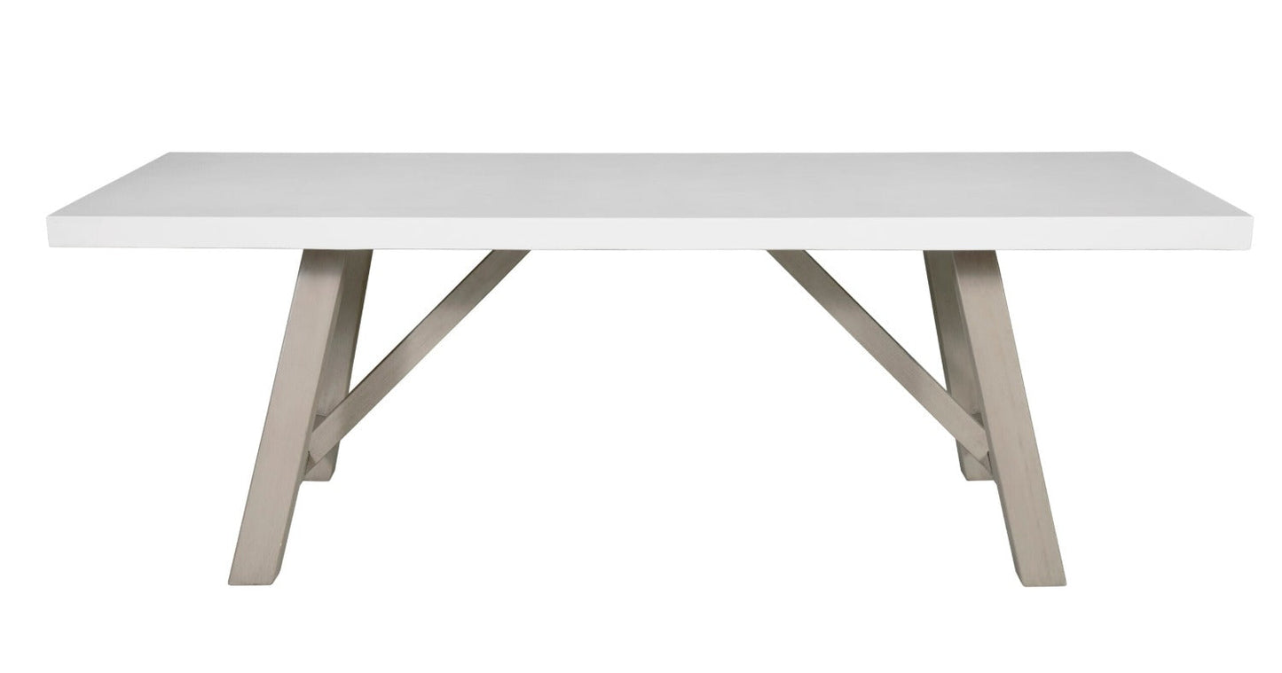 Mills Round and Rectangle Dining Table Concrete Top