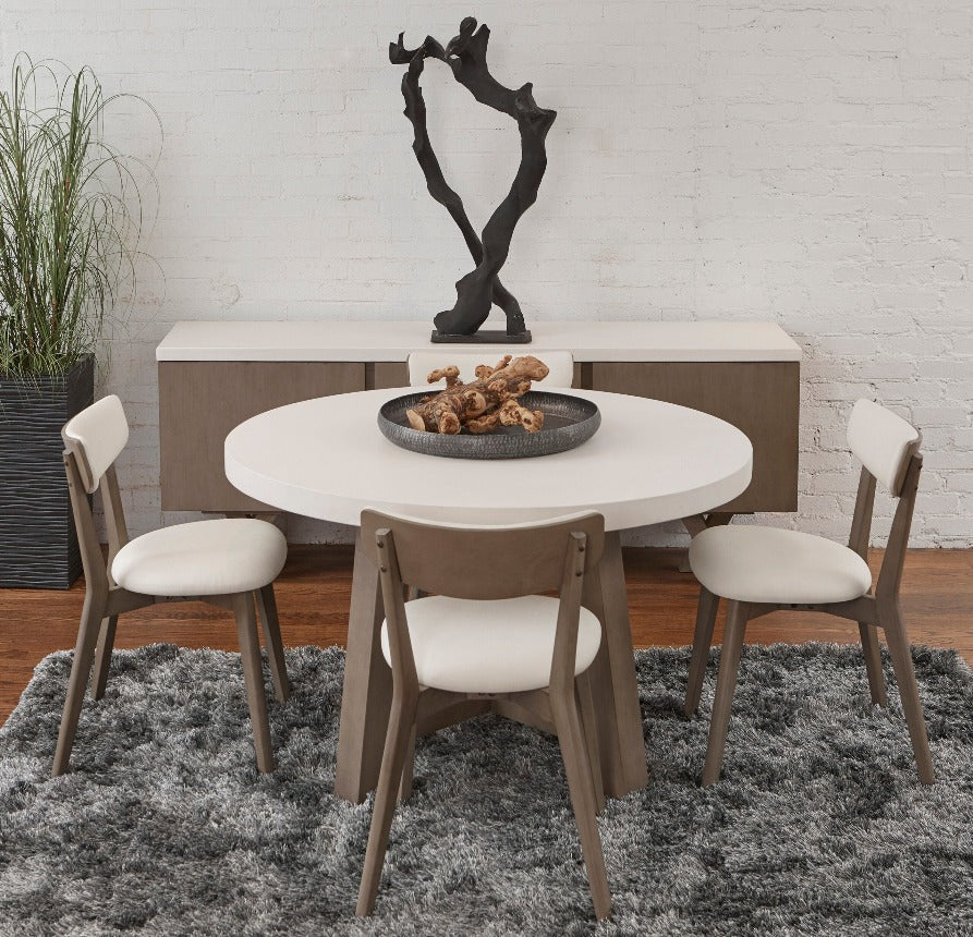 Mills Round and Rectangle Dining Table Concrete Top