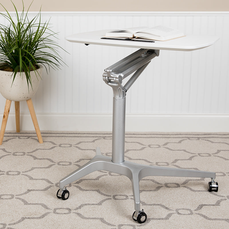 Mobile Standing Desk Pneumatic