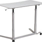 Sit-Down, Stand-Up Light Gray Computer Desk