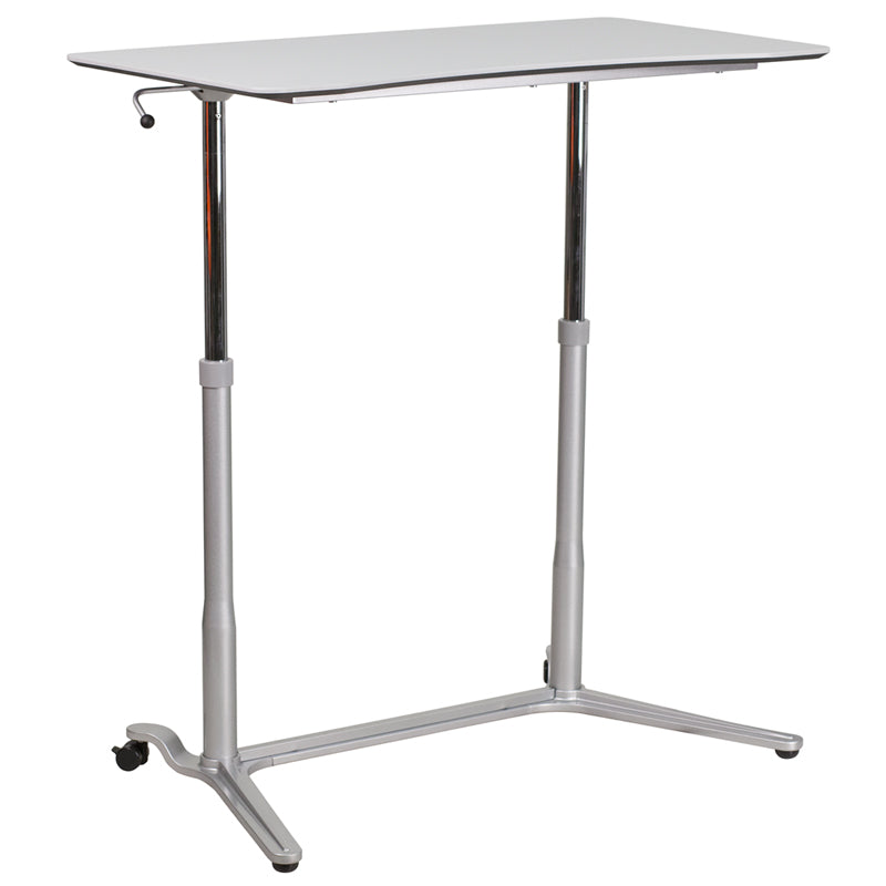 NAN-IP-6-1-GG Pneumatic Height Adjustable Stand Up  Desk - EgyrDesk