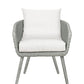 Outdoor 3 Piece Bistro Wicker Chairs with Table