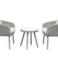 Outdoor 3 Piece Bistro Wicker Chairs with Table