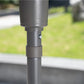 Outdoor Hanging Umbrella with LED Lights  9 and 10 Feet