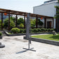 Outdoor Hanging Umbrella with LED Lights  9 and 10 Feet