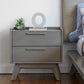 Rainier Night Stand 2 Drawer in Grey