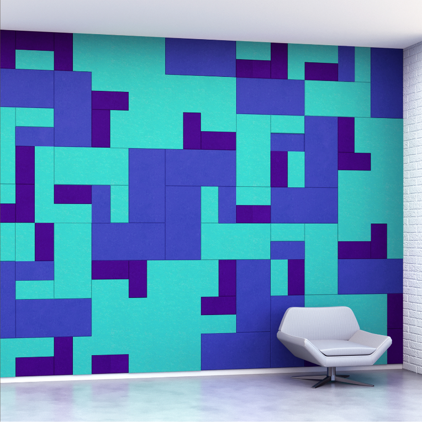 EchoDeco 85% Acoustic Wall Tile Parallelogram Shapes 12" & 24"