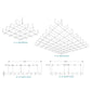 EchoDeco Acoustic Ceiling Grid Baffles 20-28 Feet Width